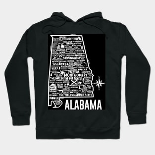 Alabama Map Hoodie